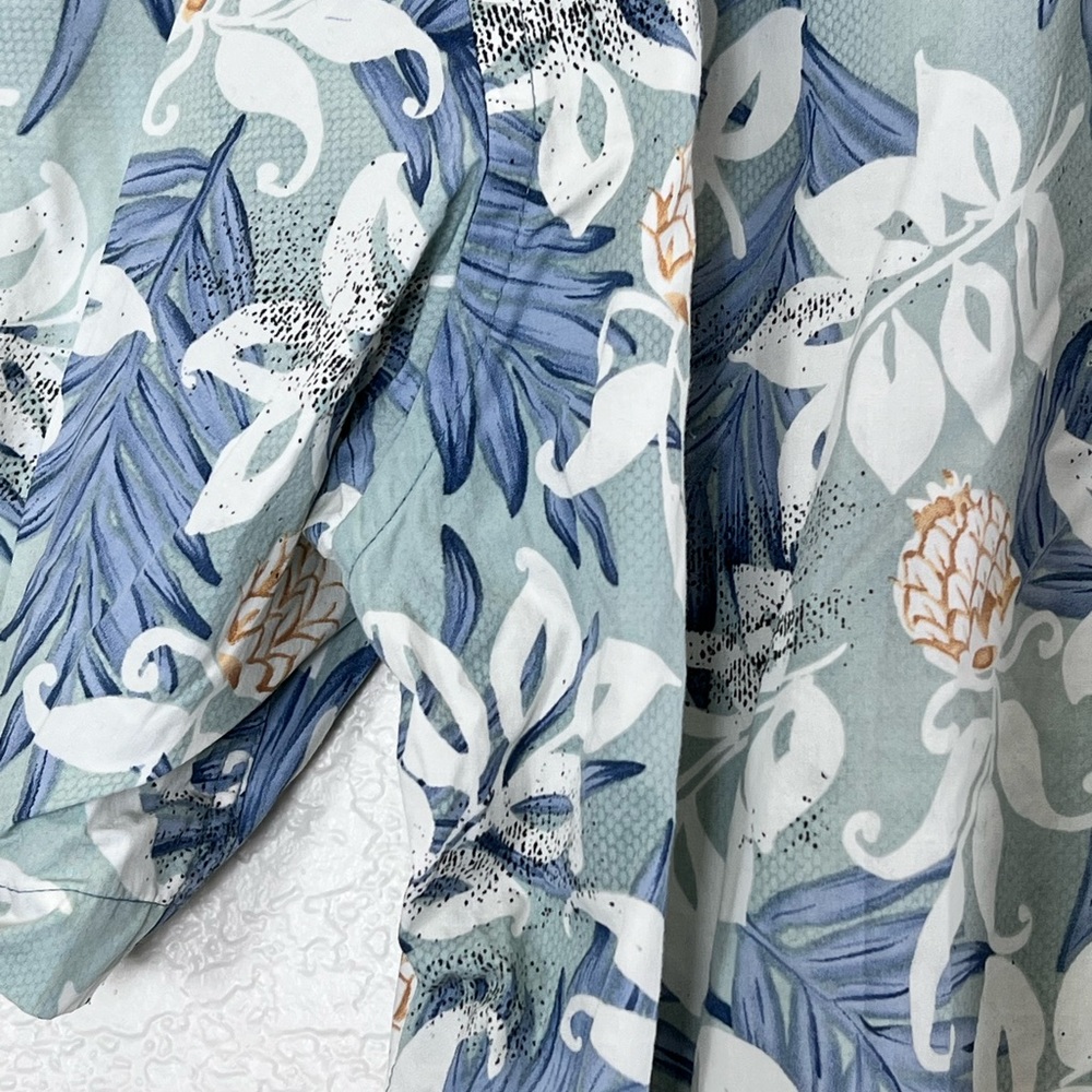 Campia Moda | Men’s Hawaiian shirt 100% cotton throw on oversized baggy … - Picture 9 of 9